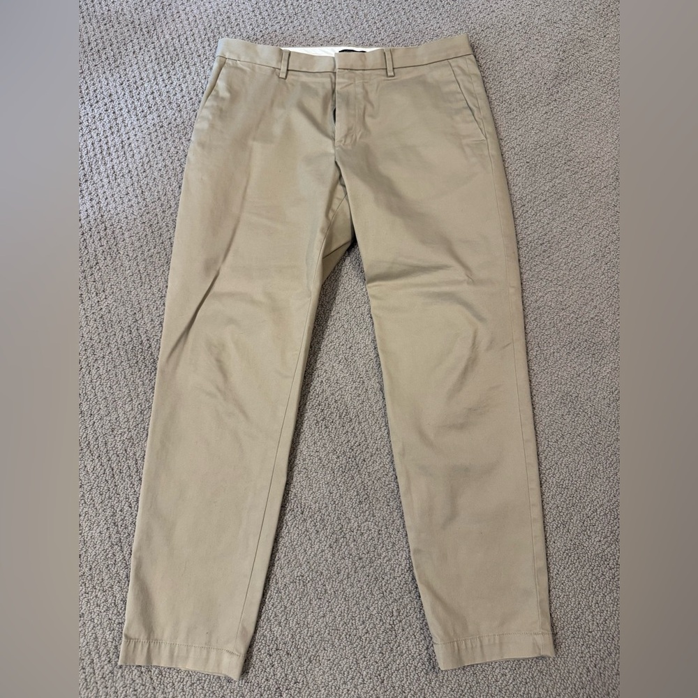 Banana Republic Beige Tapered Fit Trousers